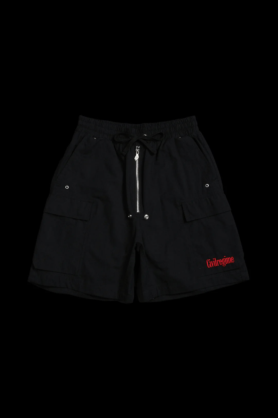 CIVIL CORE ULTRA BAGGY CARGO SHORTS IN BLACK
