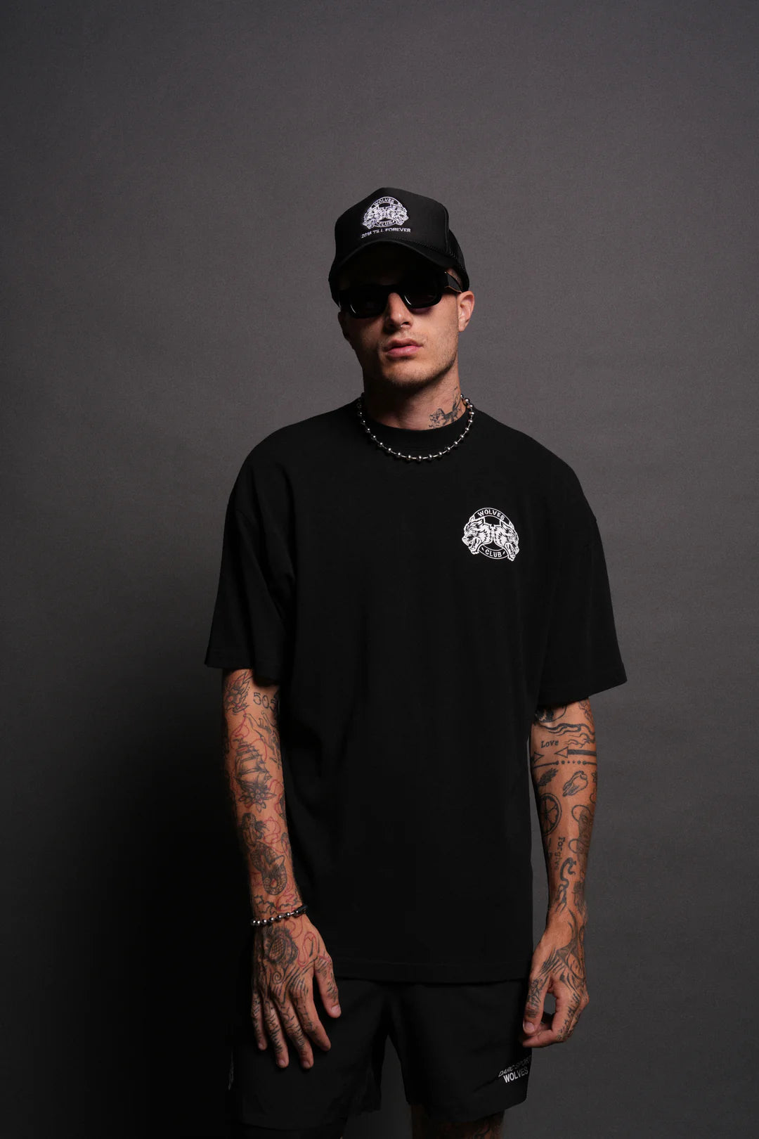 WOLVES CLUB 2015 TILL FOREVER "PREMIUM" OVERSIZED TEE IN BLACK