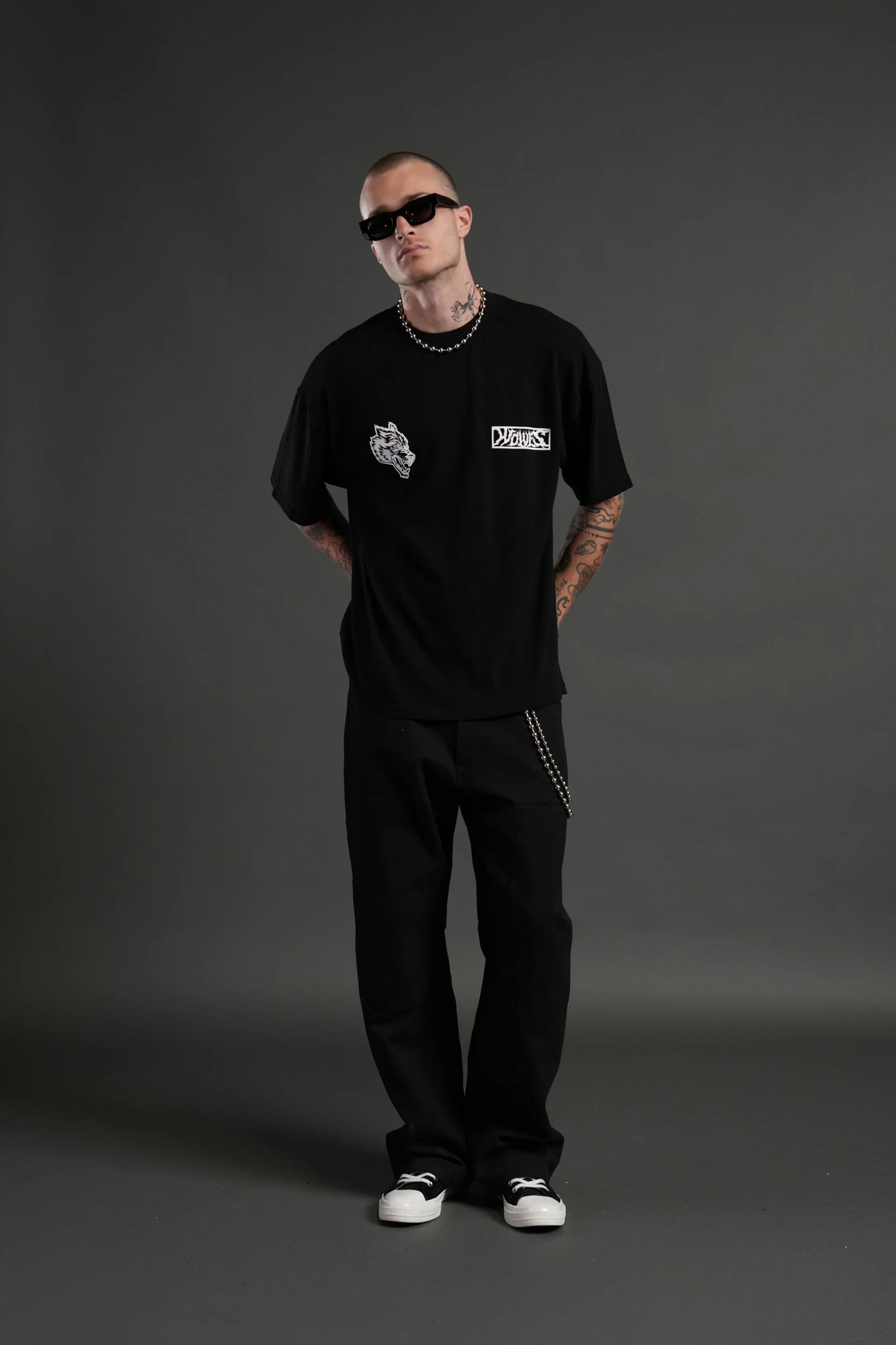 Window to Heaven "Premium" Oversized Tee in Black