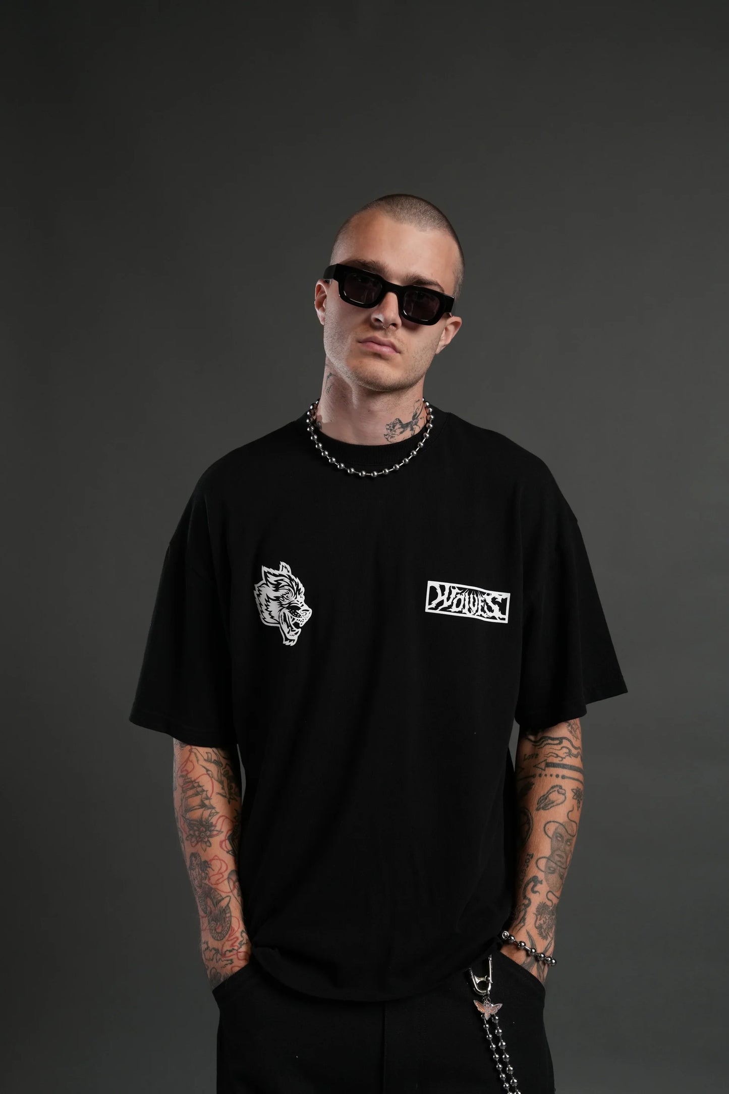 Window to Heaven "Premium" Oversized Tee in Black