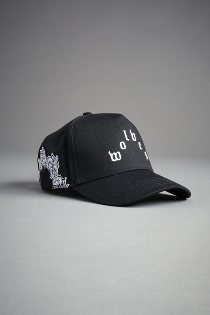 Surrounded Oni 5 Panel Hat in Black