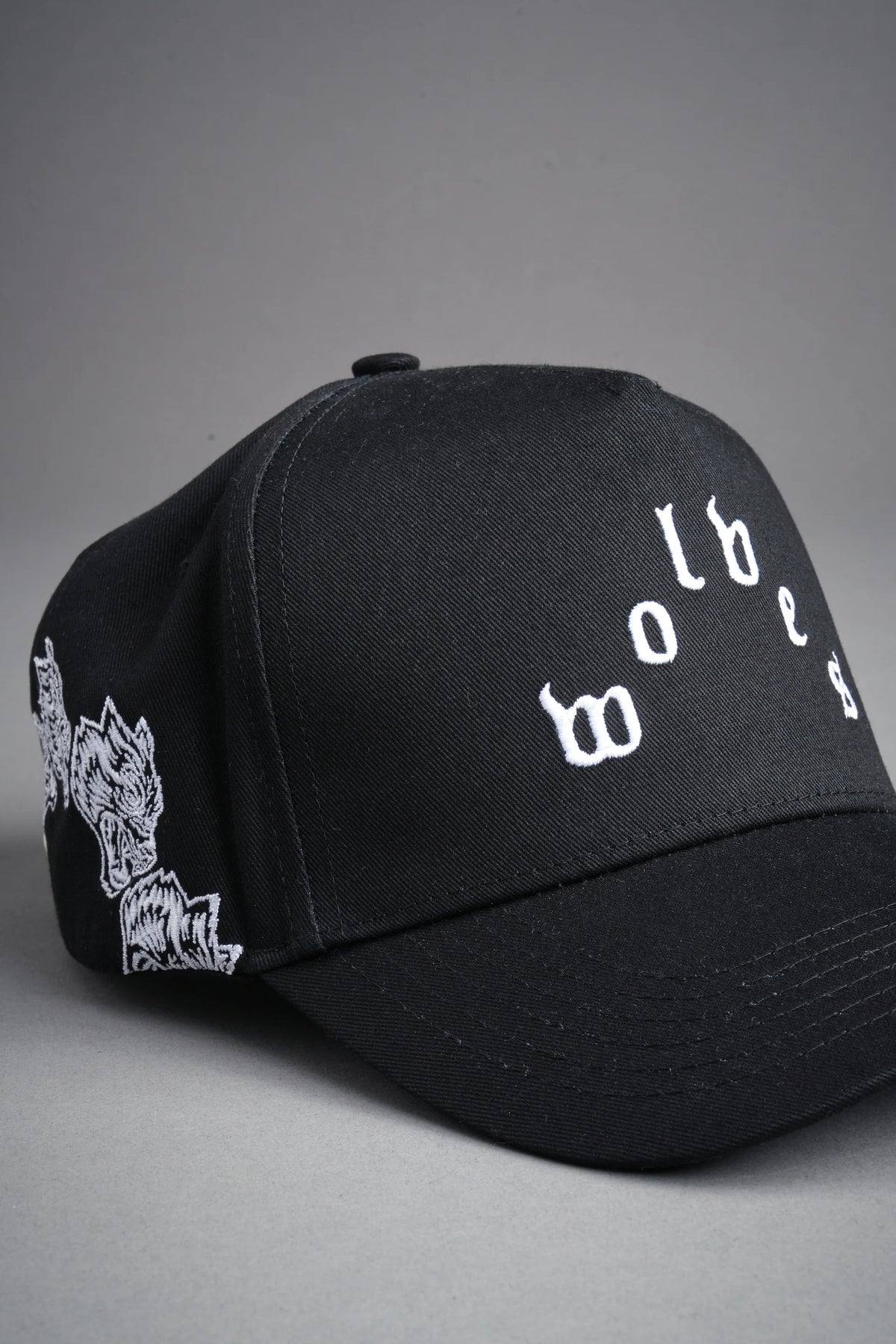 Surrounded Oni 5 Panel Hat in Black