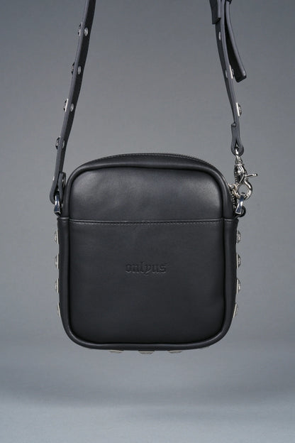 Wolves OnlyUs Slim Leather Side Bag in Black