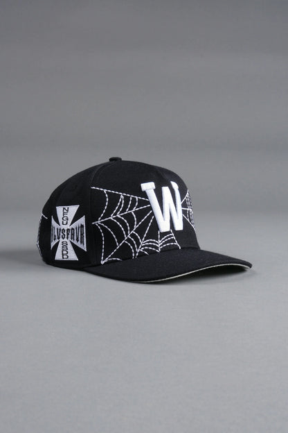 Webbed A Frame Snapback in Black