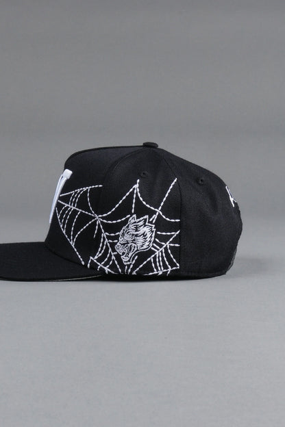 Webbed A Frame Snapback in Black