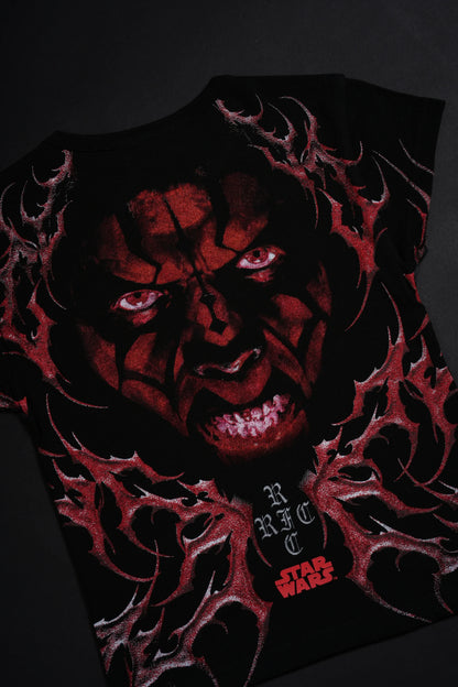 Scarlet Vengeance Baby Tee in Black