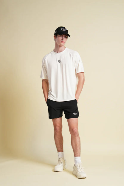 FOREVER MARK DRY WOLF RAGLAN SS TEE IN CREAM