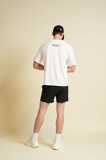 FOREVER MARK DRY WOLF RAGLAN SS TEE IN CREAM