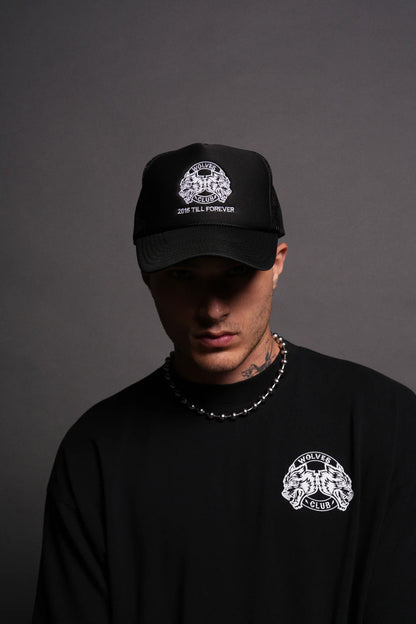 WOLVES CLUB 2015 TILL FOREVER CLASSIC TRUCKER HAT IN BLACK