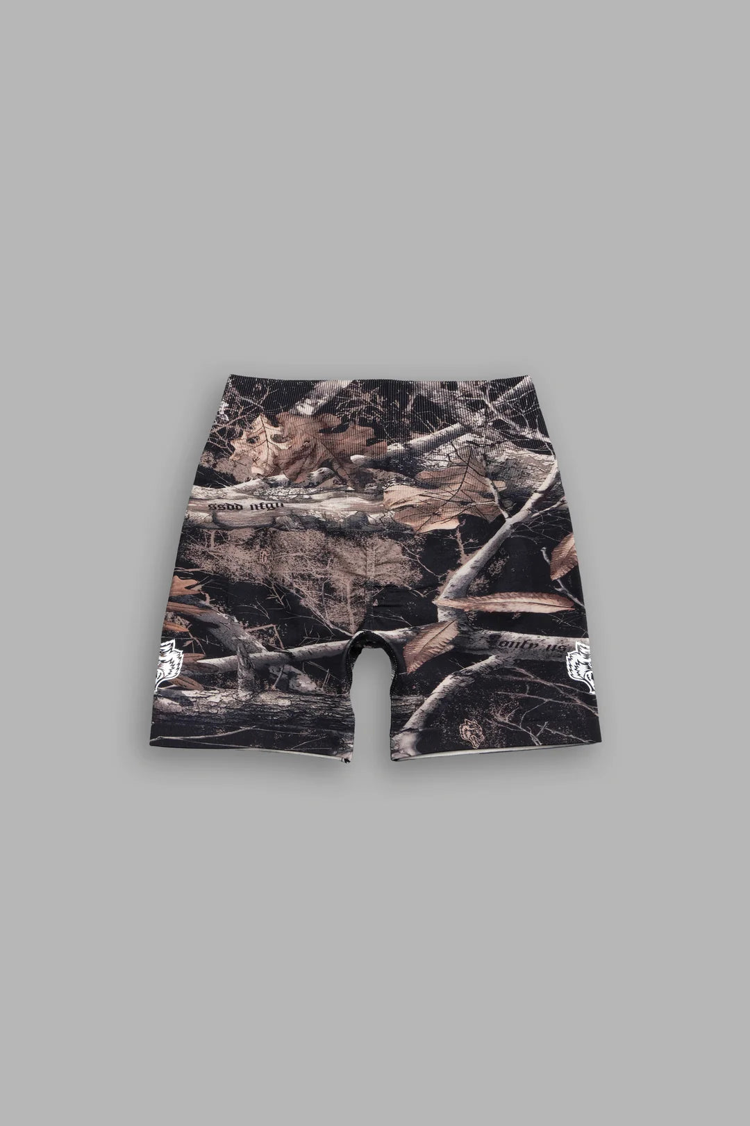 DUAL WOLF EVERSON SEAMLESS SHORT IN DARC BROWN WOODLAND