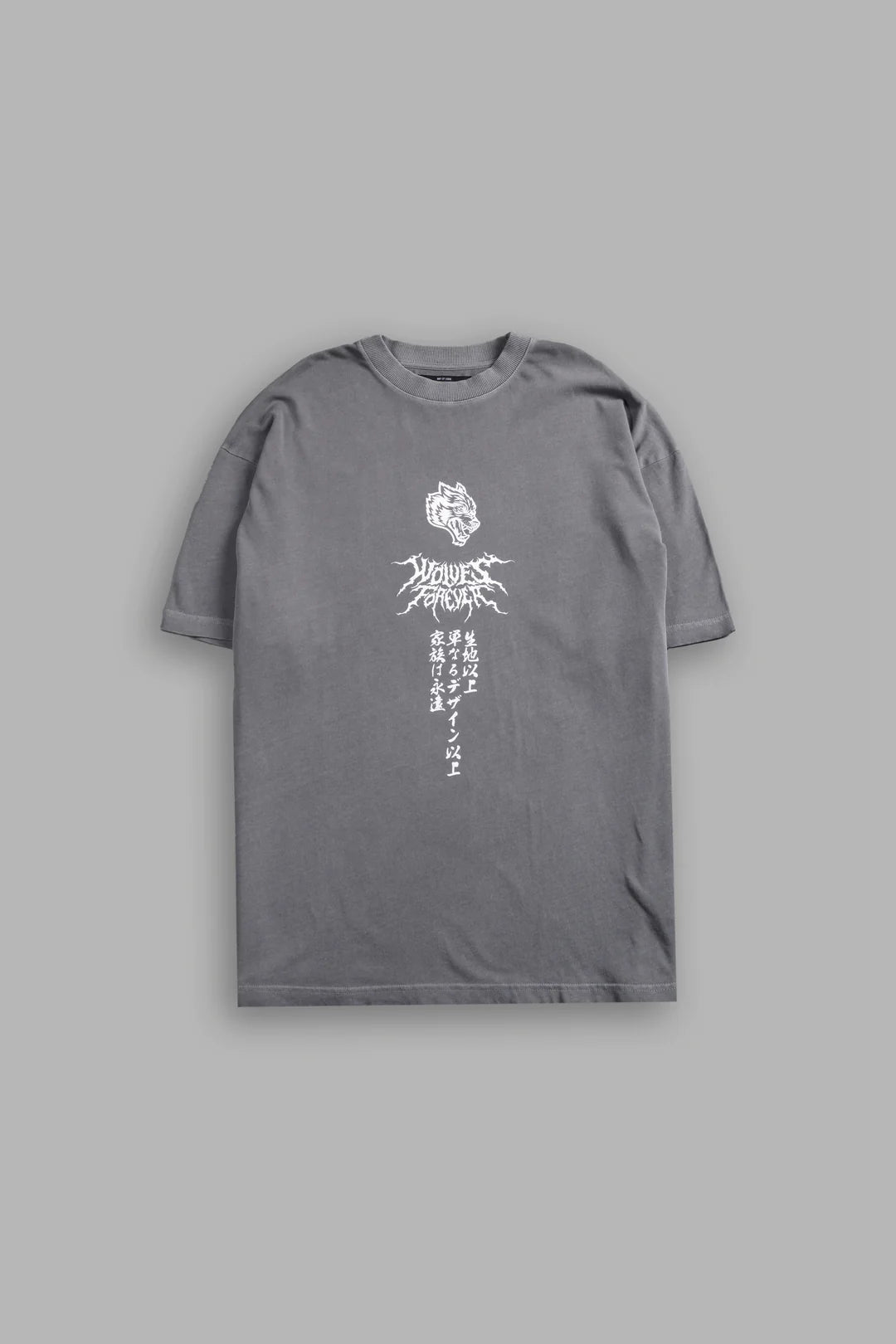 DEMON WITHIN PREMIUM OVERSIZED TEE IN DOVE GRAY