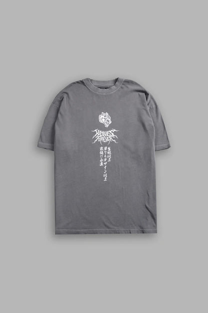 DEMON WITHIN PREMIUM OVERSIZED TEE IN DOVE GRAY