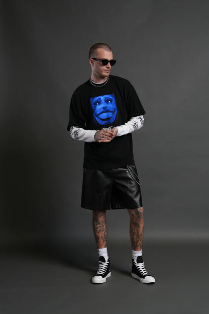 STATUE OF GOD PREMIUM OVERSIZED TEE IN BLACK