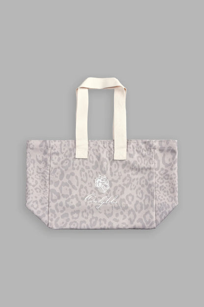 IRON PACK MINI TOTE BAG IN CLAY LEOPARD