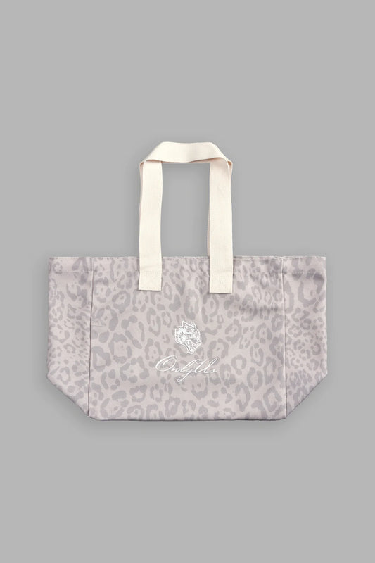 IRON PACK MINI TOTE BAG IN CLAY LEOPARD