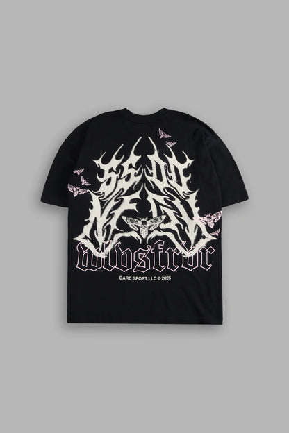 SSDDNFGU HESH UNISEX PREMIUM OVERSIZED TEE IN BLACK