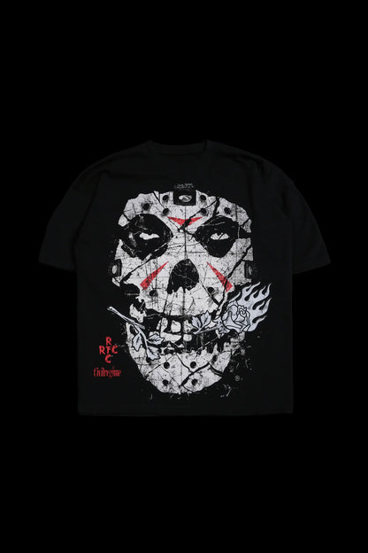 FIEND CRYSTAL AMERICAN CLASSIC OVERSIZED TEE IN BLACK