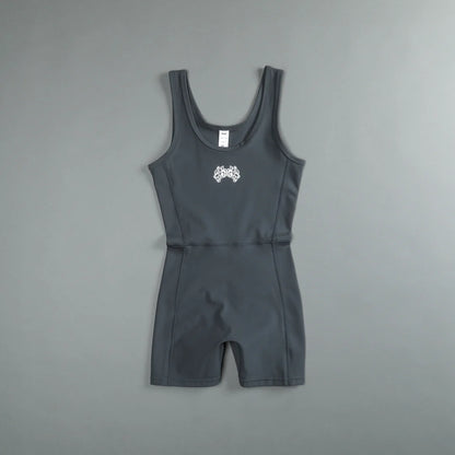 IYKYK SOFIA "ENERGY" BODYSUIT IN WOLF GRAY