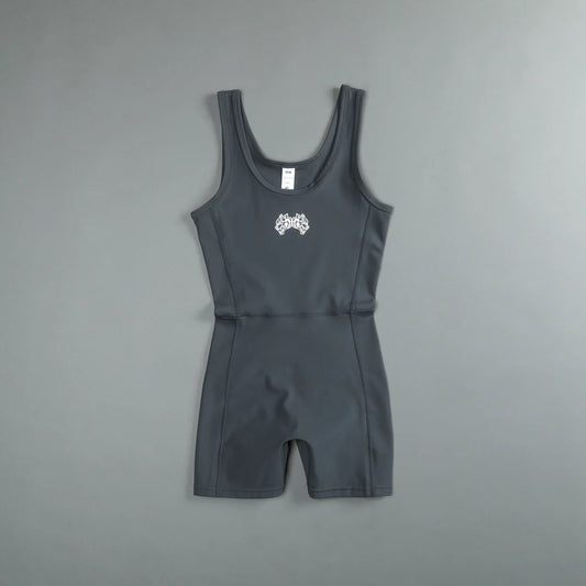 IYKYK SOFIA "ENERGY" BODYSUIT IN WOLF GRAY