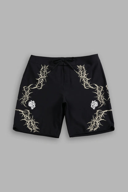 THORNS NO WEAPON STAGE SHORTS IN BLACK