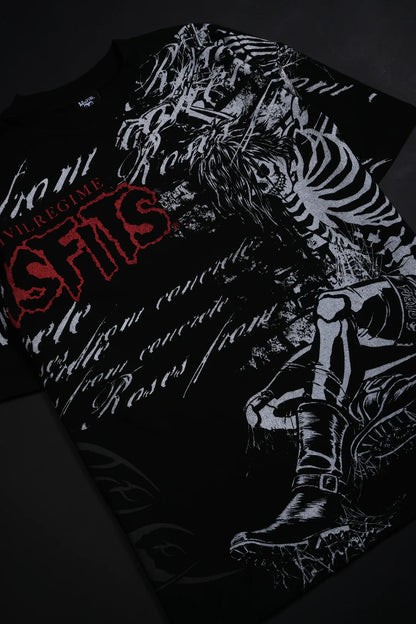 STILL ALIVE AMERICAN CLASSIC OVERSIZED TEE IN BLACK