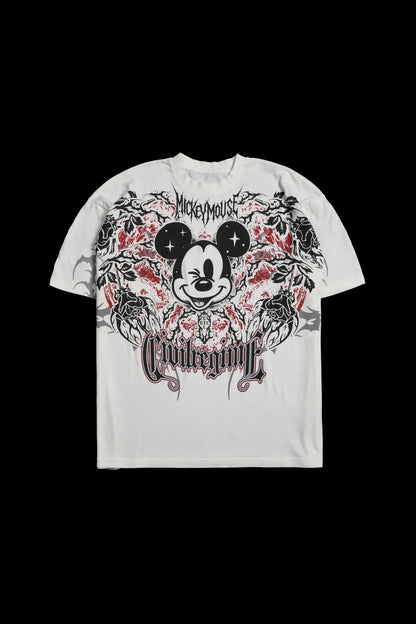Metal Mickey American Classic Oversized Tee in Butter