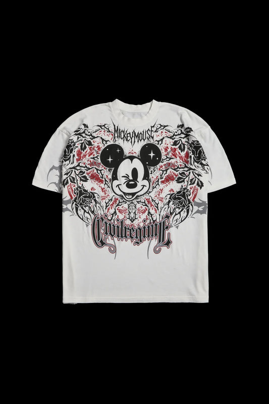 Metal Mickey American Classic Oversized Tee in Butter