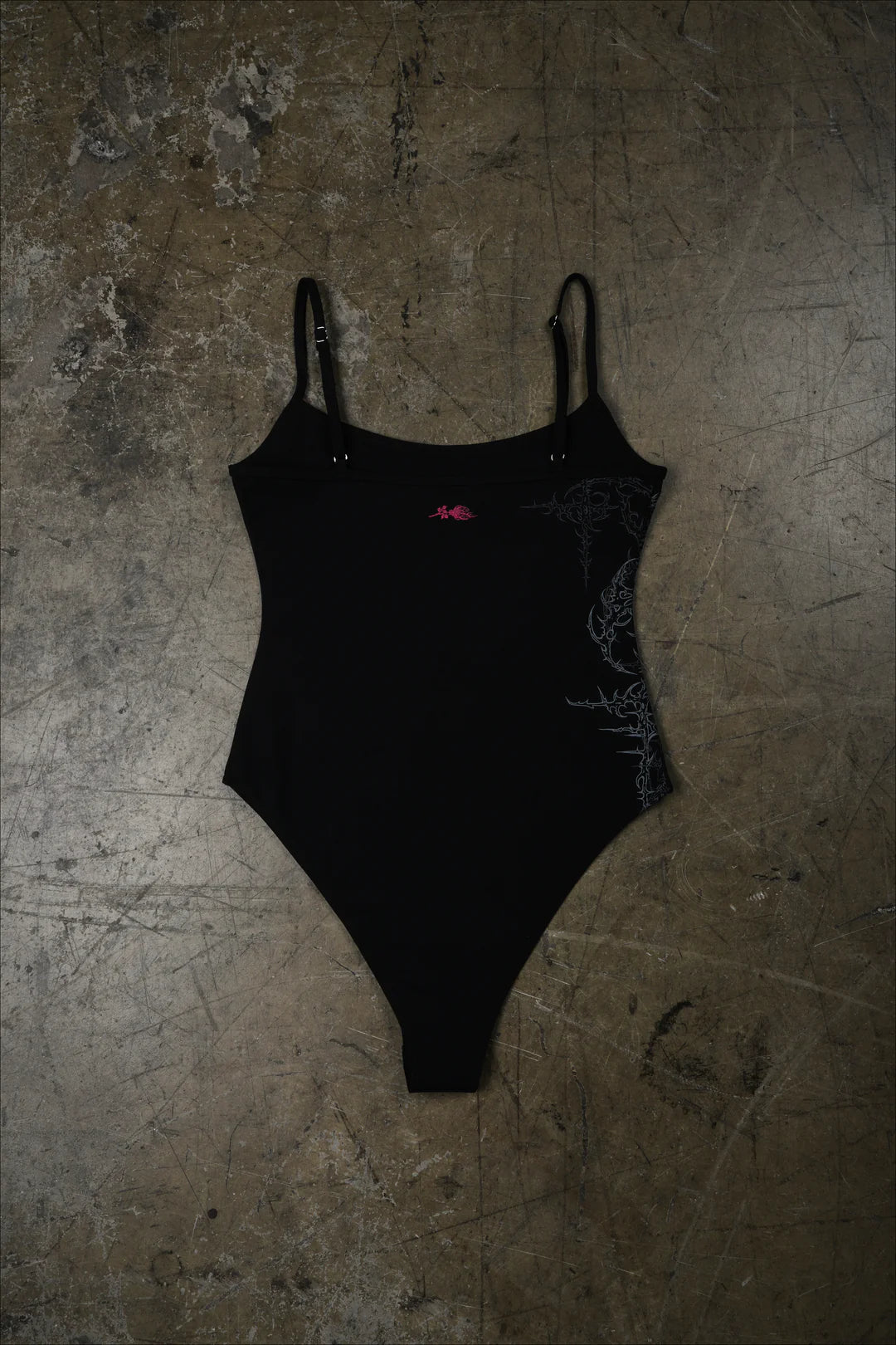 Harmful Bodysuit Tank in Black