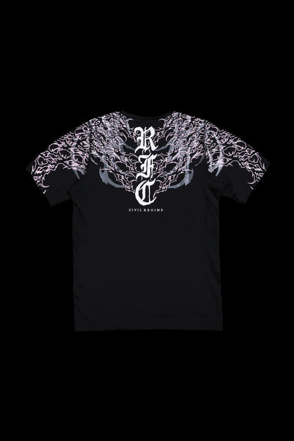 HAVEN FLEX SCOOP S/S COMPRESSION TEE IN BLACK