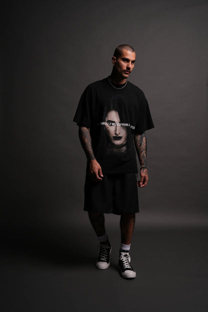 RIPLEY PREMIUM OVERSIZED TEE IN BLACK