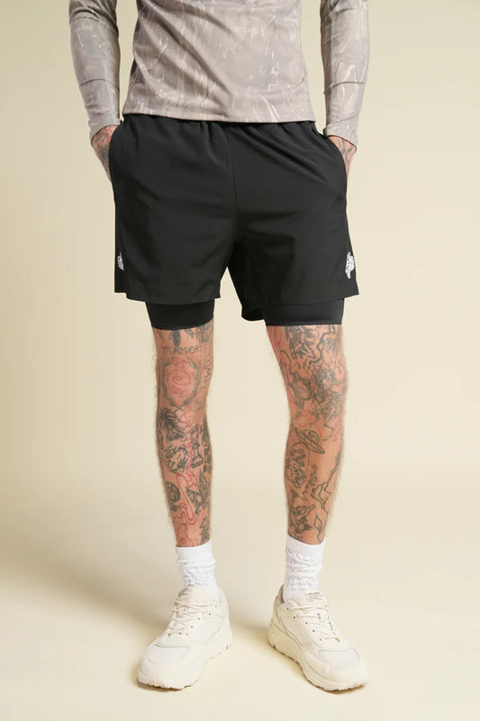 Dual Core Compression Shorts in Black