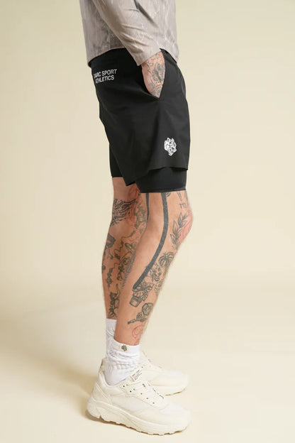 Dual Core Compression Shorts in Black