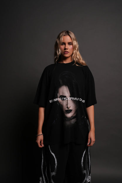 RIPLEY PREMIUM OVERSIZED TEE IN BLACK