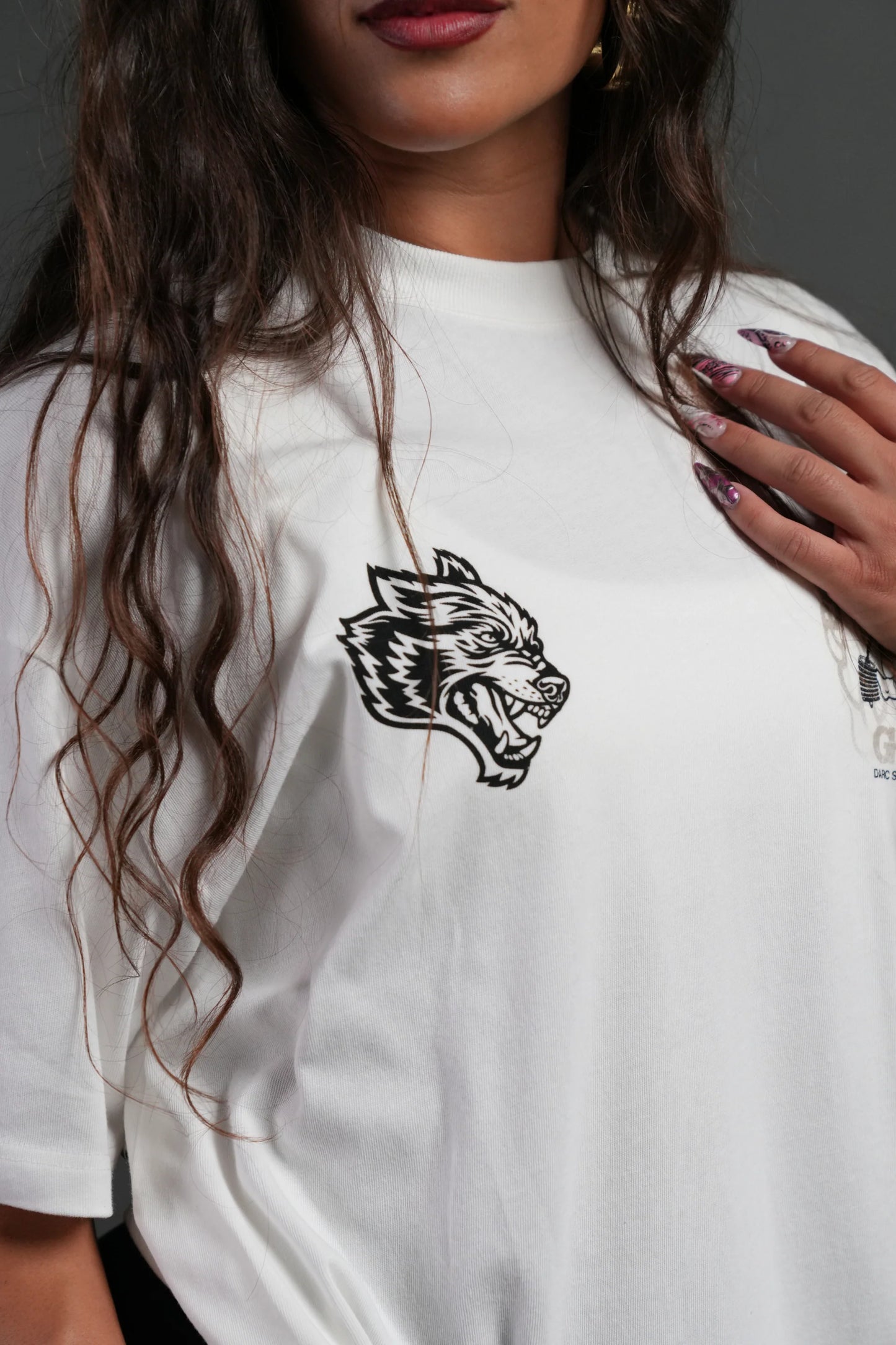 Powerhouse of the Cherub Unisex Premium Oversized Tee in Cream