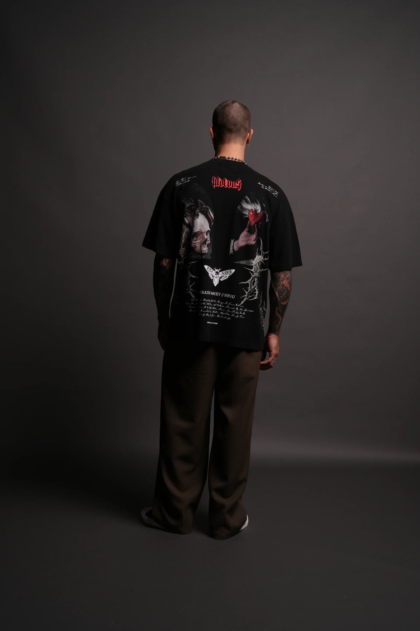 THORNS PREMIUM OVERSIZED TEE IN BLACK