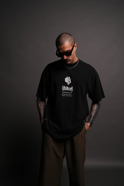 THORNS PREMIUM OVERSIZED TEE IN BLACK