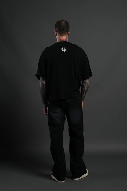 Crowned Premium "Box Cut" Tee Black