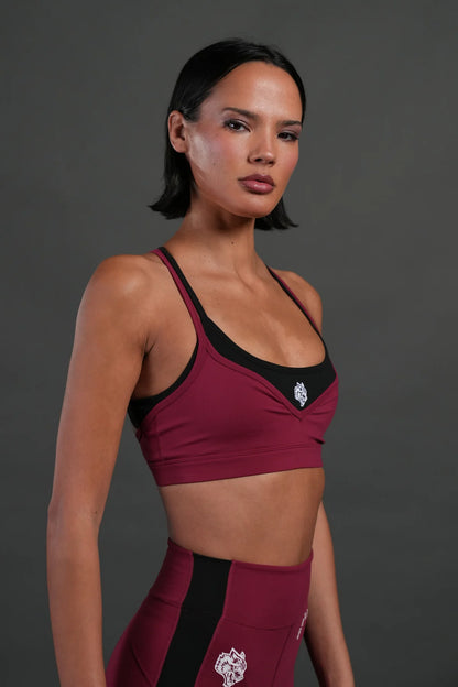 Wolf Chopper "Juliette" Energy Double Bra in Deep Raspberry