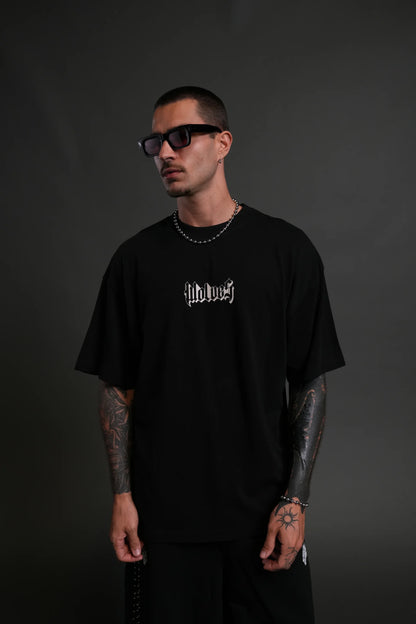 SSDDNFGU Hesh Unisex "Premium" Oversized Tee in Black