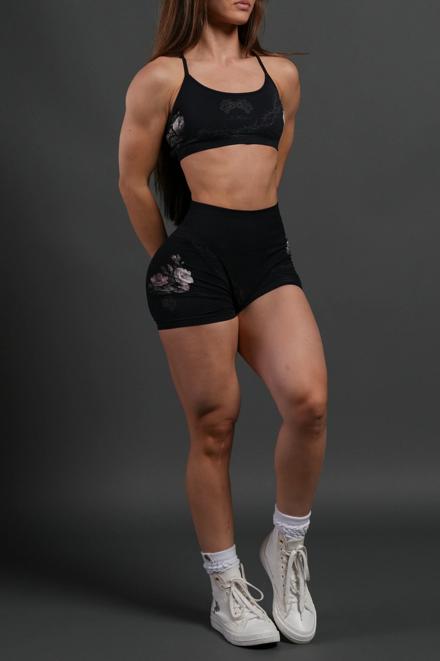 Rose Thorn "Layla" Soft Seamless Bra in Black Rose Thorn