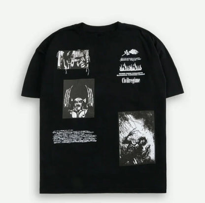 CAMISETA W OVERSIZED EN COLOR NEGRO