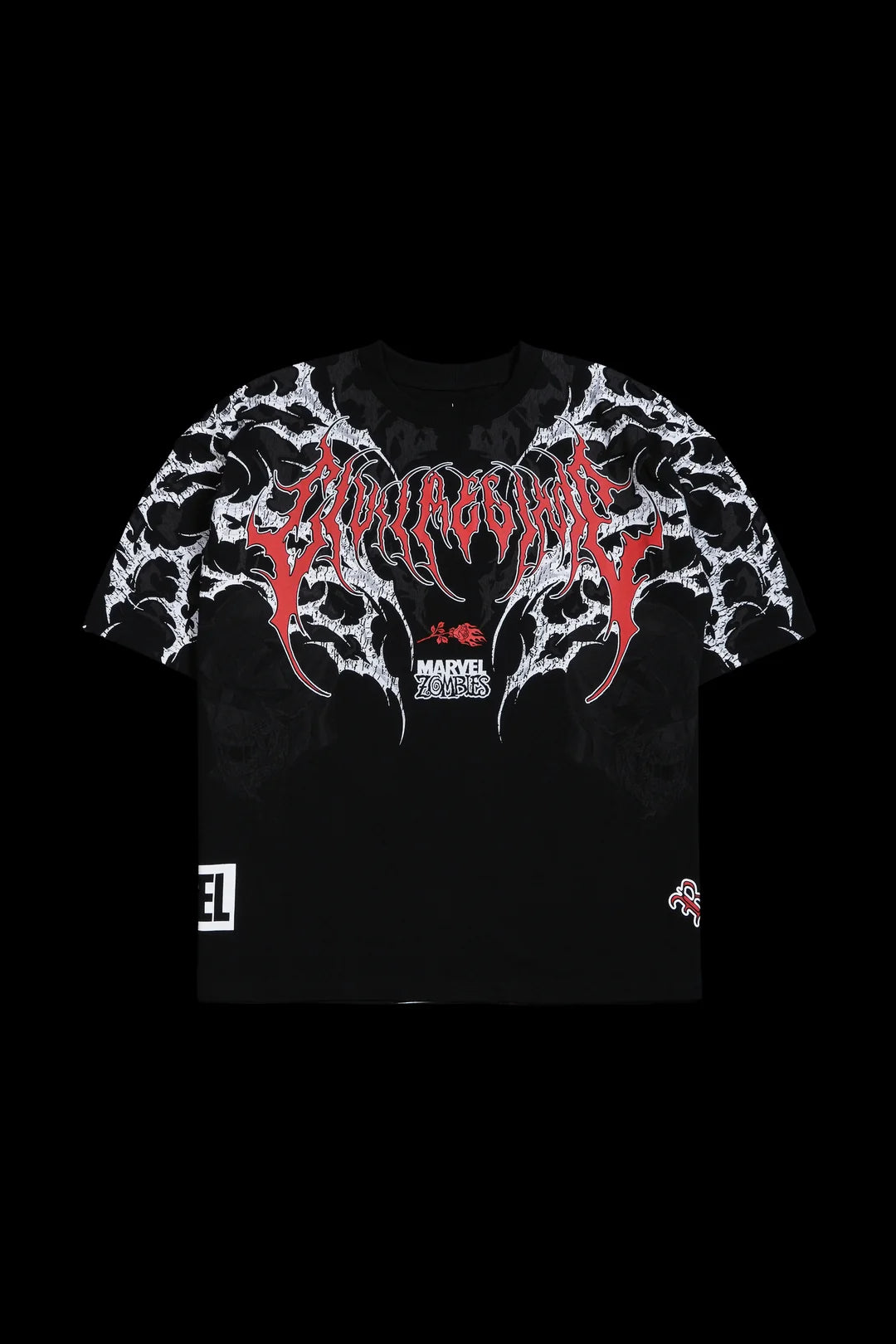 CAMISETA AMERICANA DAREDEVIL ZOOMBIE OVERSIZED EN COLOR NEGRO