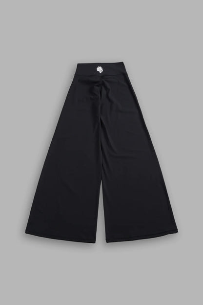 WOLF WIDE LEG ENERGY PANTS IN BLACK