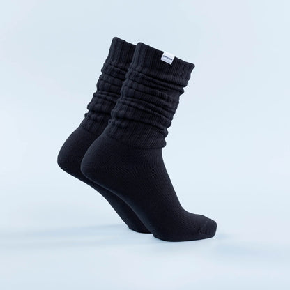 Scrunch Socks in Midnight Black