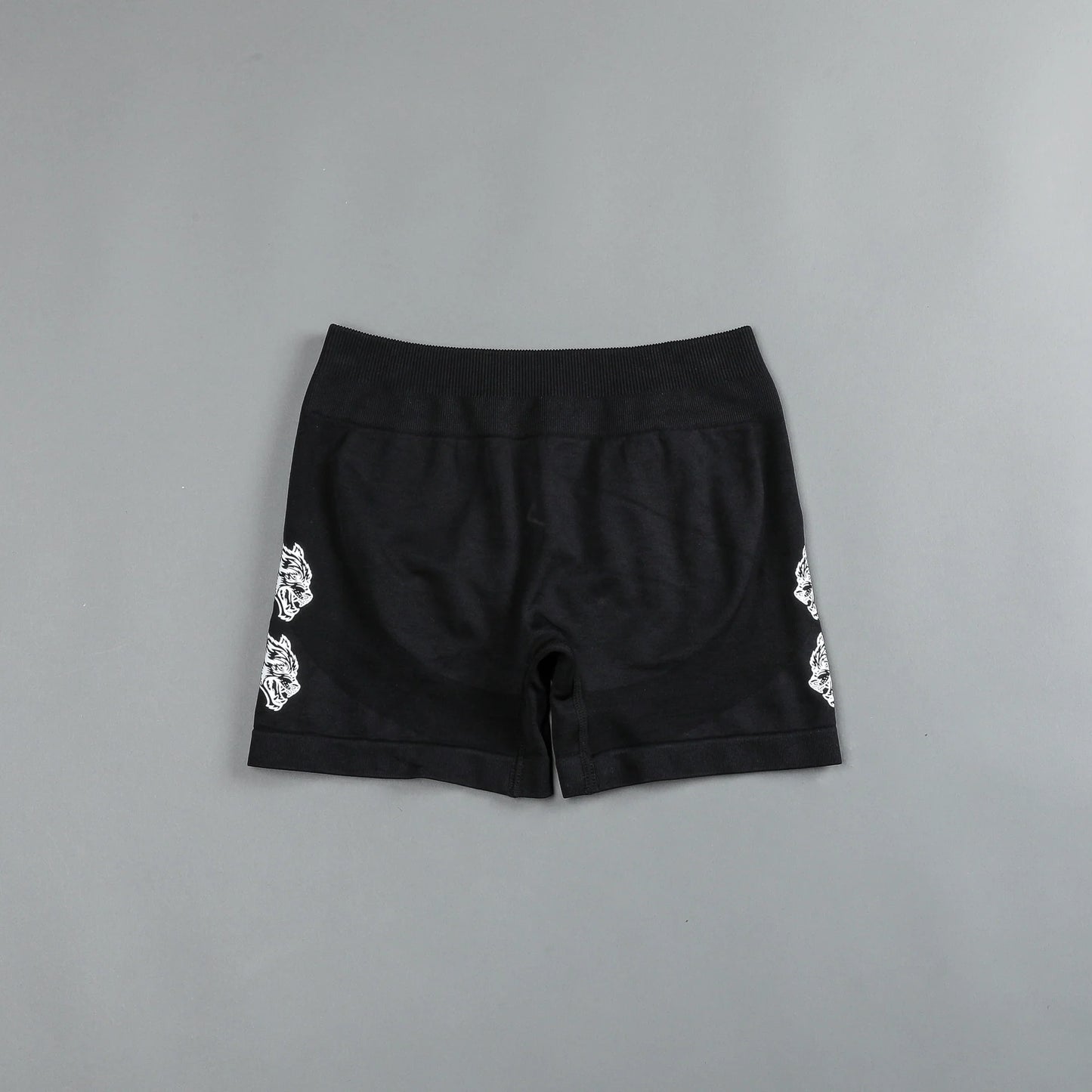 SHE OUR LOYALTY KATYA SEAMLESS SHORTS IN BLACK