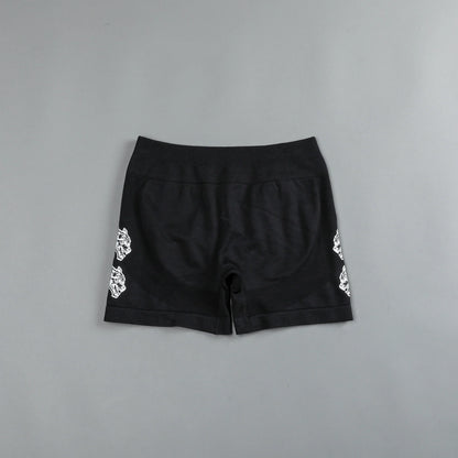 SHE OUR LOYALTY KATYA SEAMLESS SHORTS IN BLACK