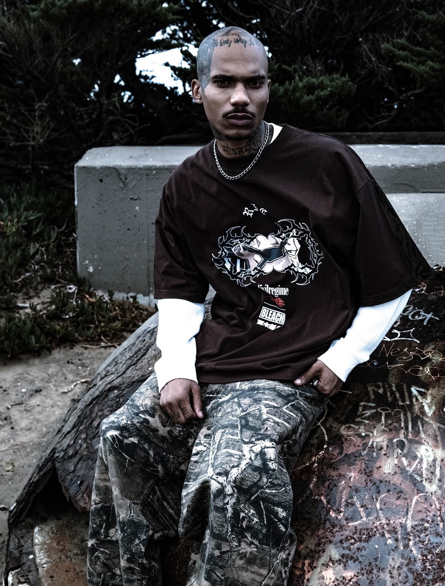 ZARAKI 199X OVERSIZED TEE IN BROWN