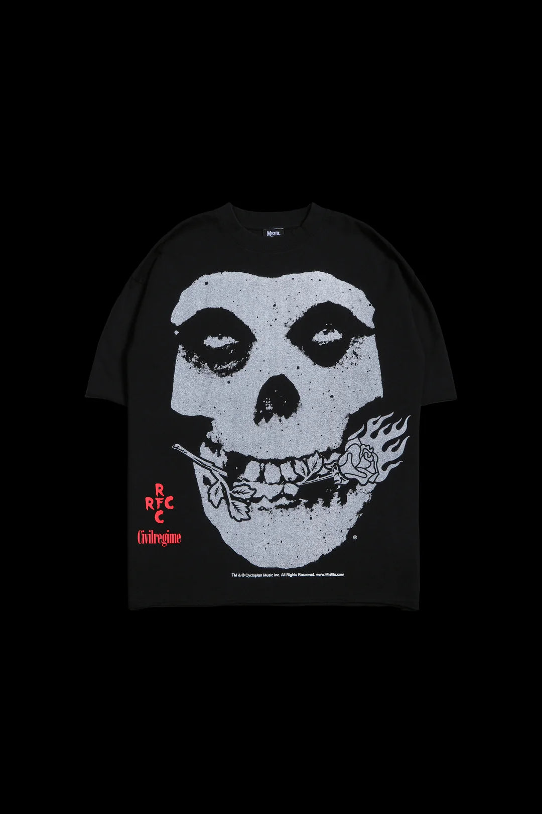 ROSE FIEND DUNGEON TEE IN BLACK