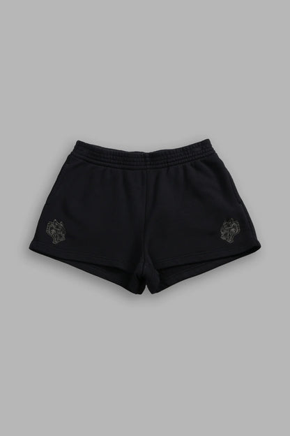 DUAL ELLIE SWEAT SHORTS IN BLACK