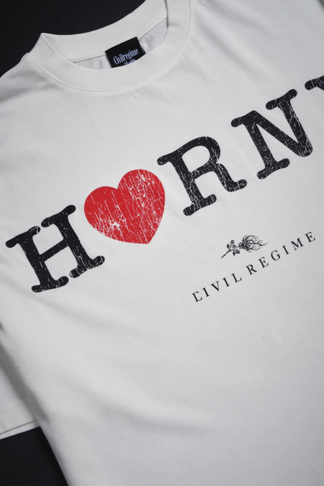 HORNY AMERICAN CLASSIC OVERSIZED TEE IN BUTTER
